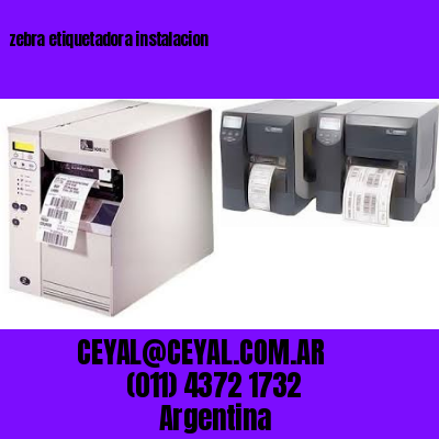 zebra etiquetadora instalacion