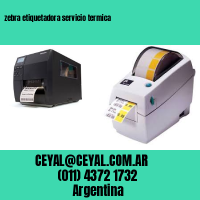 zebra etiquetadora servicio termica