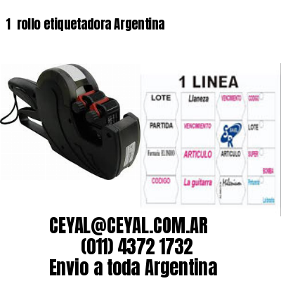 1 	rollo etiquetadora Argentina