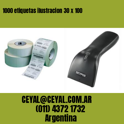 1000 etiquetas ilustracion 30 x 100