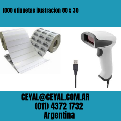 1000 etiquetas ilustracion 80 x 30