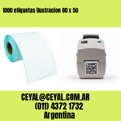 1000 etiquetas ilustracion 80 x 50