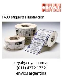 1400 etiquetas ilustracion