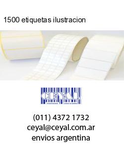1500 etiquetas ilustracion