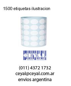 1500 etiquetas ilustracion