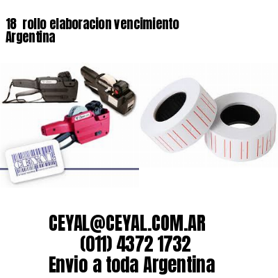 18 	rollo elaboracion vencimiento Argentina