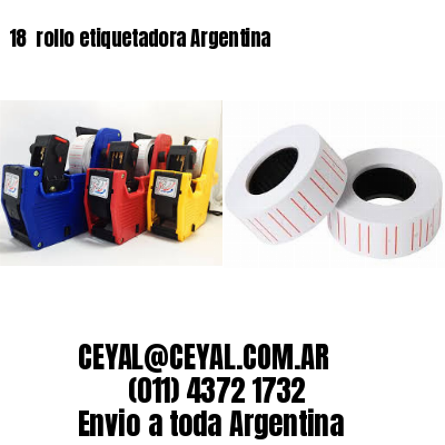 18 	rollo etiquetadora Argentina