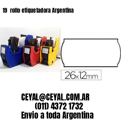 19 	rollo etiquetadora Argentina