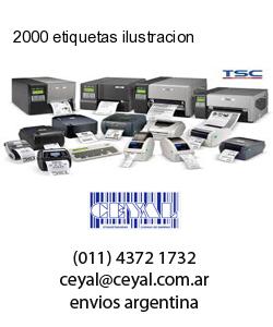 2000 etiquetas ilustracion