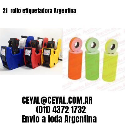 21 	rollo etiquetadora Argentina