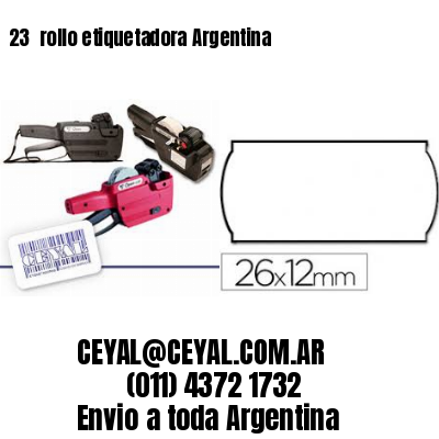 23 	rollo etiquetadora Argentina