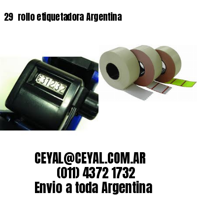 29 	rollo etiquetadora Argentina