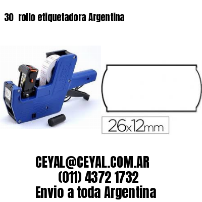 30 	rollo etiquetadora Argentina