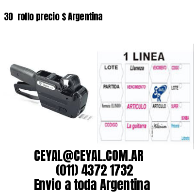 30 	rollo precio $ Argentina