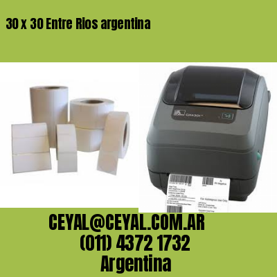 30 x 30 Entre Rios argentina