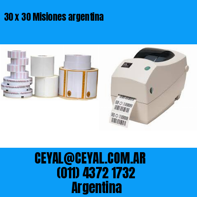 30 x 30 Misiones argentina