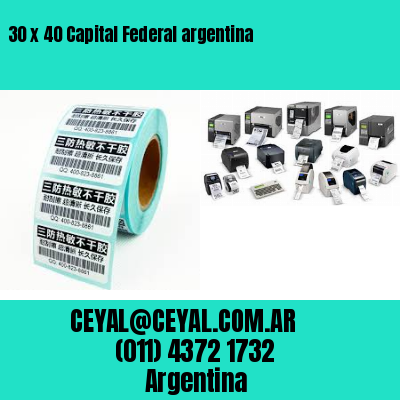 30 x 40 Capital Federal argentina