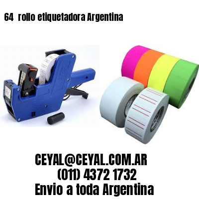 64 	rollo etiquetadora Argentina