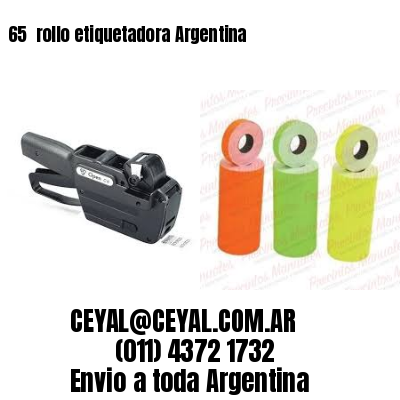 65 	rollo etiquetadora Argentina