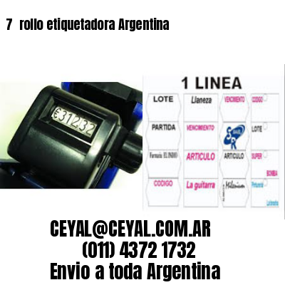 7 	rollo etiquetadora Argentina