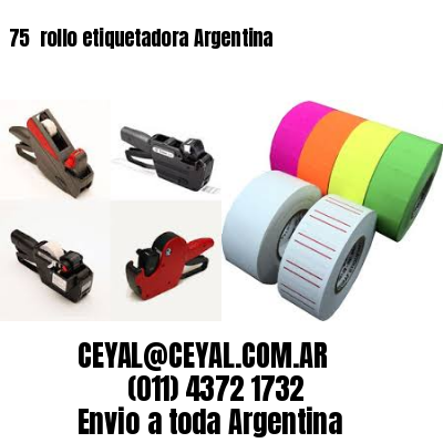 75 	rollo etiquetadora Argentina