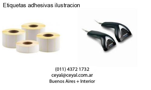 Etiquetas adhesivas ilustracion