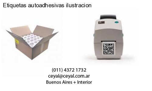 Etiquetas autoadhesivas ilustracion
