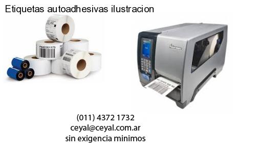 Etiquetas autoadhesivas ilustracion