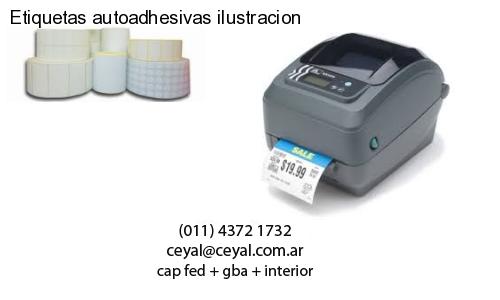 Etiquetas autoadhesivas ilustracion