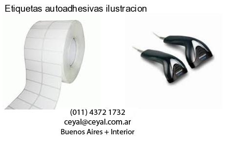 Etiquetas autoadhesivas ilustracion