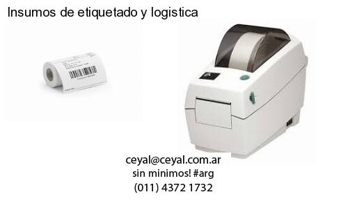 Insumos de etiquetado y logistica