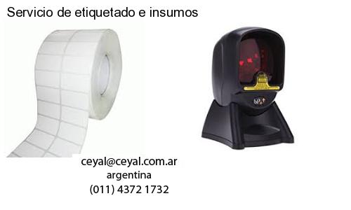 Servicio de etiquetado e insumos