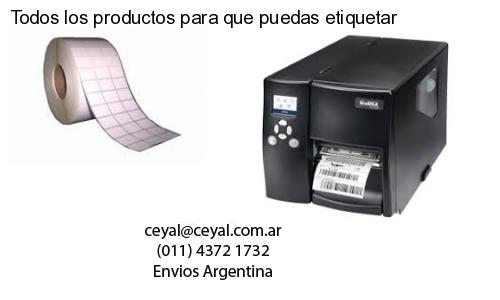 Todos los productos para que puedas etiquetar