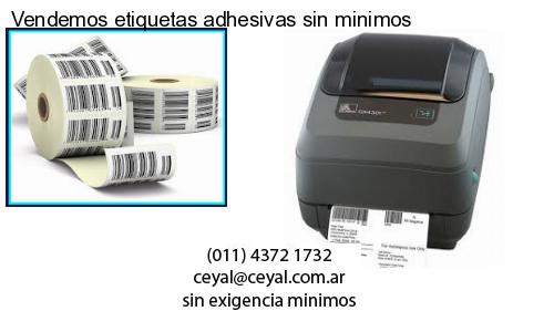 Vendemos etiquetas adhesivas sin minimos