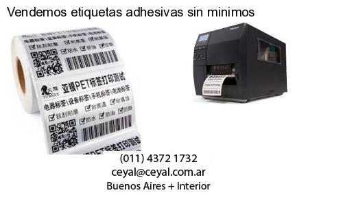 Vendemos etiquetas adhesivas sin minimos