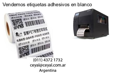 Vendemos etiquetas adhesivos en blanco