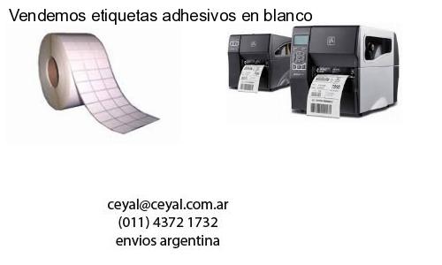 Vendemos etiquetas adhesivos en blanco