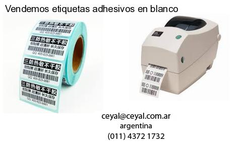 Vendemos etiquetas adhesivos en blanco