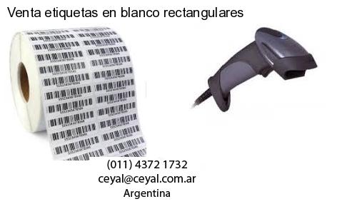 Venta etiquetas en blanco rectangulares