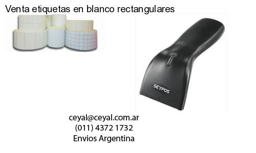 Venta etiquetas en blanco rectangulares