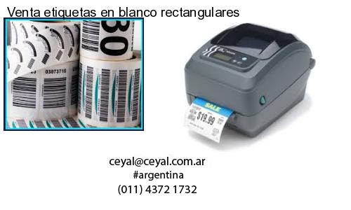 Venta etiquetas en blanco rectangulares