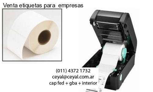 Venta etiquetas para  empresas