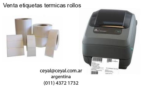 Venta etiquetas termicas rollos