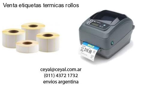 Venta etiquetas termicas rollos