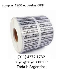 comprar 1200 etiquetas OPP