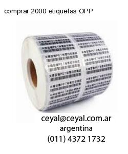 comprar 2000 etiquetas OPP