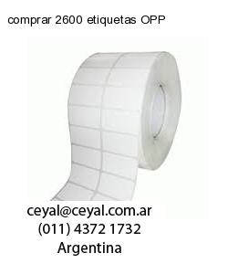 comprar 2600 etiquetas OPP