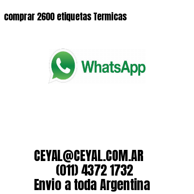 comprar 2600 etiquetas Termicas