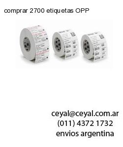 comprar 2700 etiquetas OPP