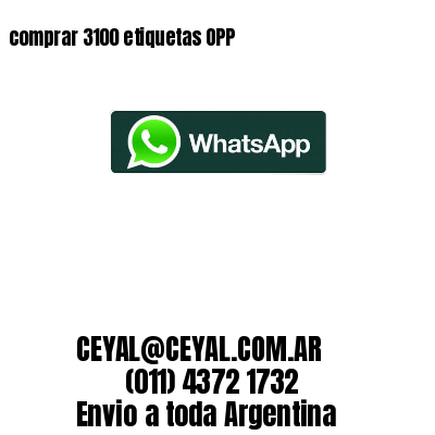 comprar 3100 etiquetas OPP